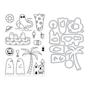Beach Boos Stamp & Cut