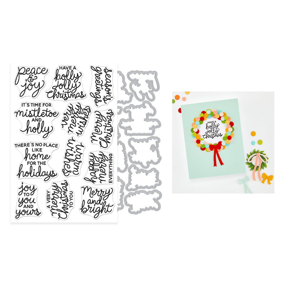 Very Merry Wishes Stamp & Cut