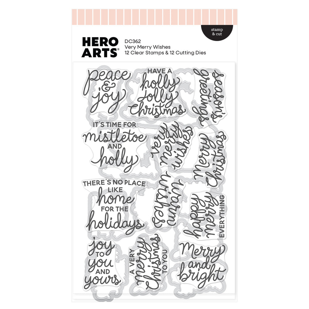 Very Merry Wishes Stamp & Cut