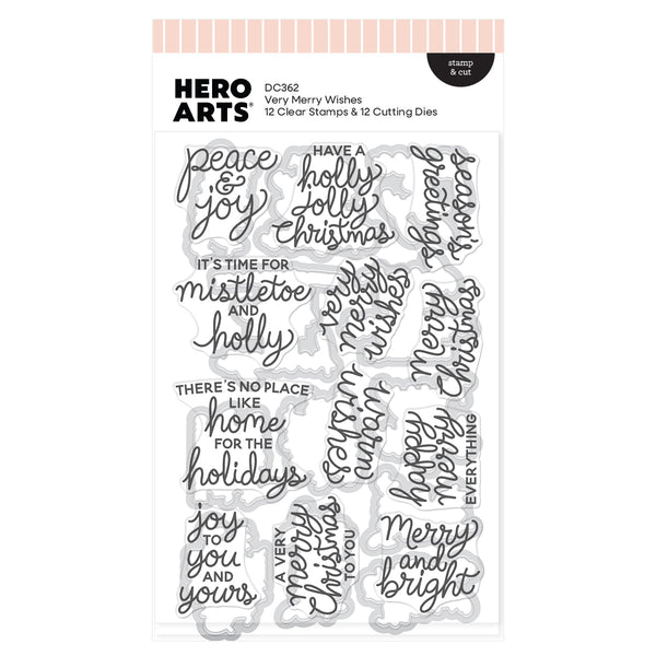 Very Merry Wishes Stamp & Cut