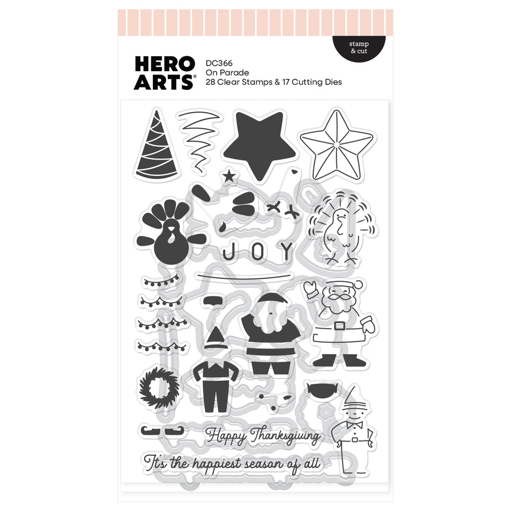 On Parade Stamp & Cut Set