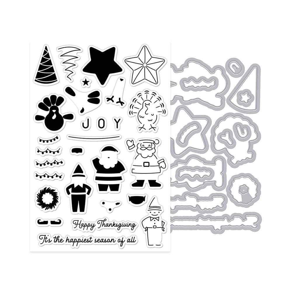 On Parade Stamp & Cut Set