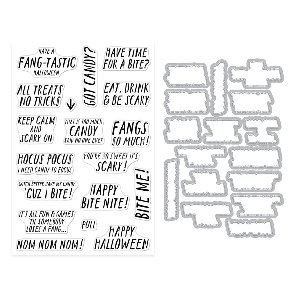 Hero Arts Bite Nite Stamp & Cut Set