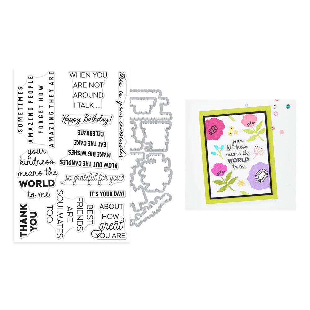 Say It Inside & Out Stamp & Cut