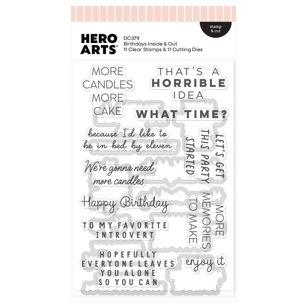 Birthdays Inside & Out Stamp & Cut