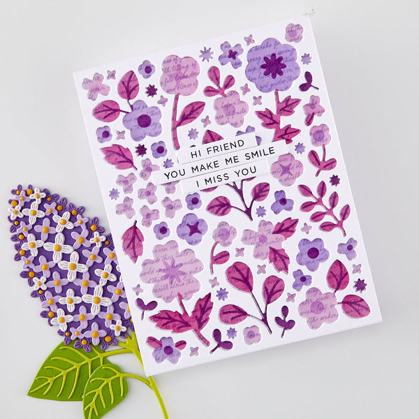 Meadow Blooms Die & Stencil Bundle