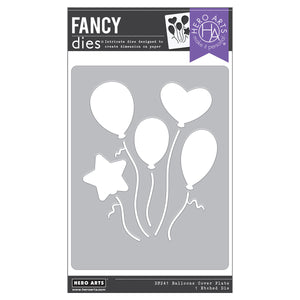 Hero Arts Balloons Cover Plate Die from the Let's Celebrate Collection