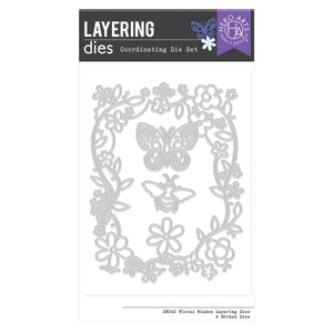 Hero Arts Floral Window Die Set from the Spring Whimsy Collection