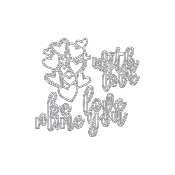 Love & Hearts Die Set