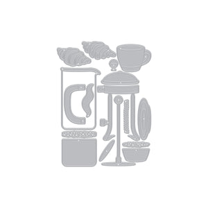 Hero Arts Coffee and Croissant Die Set