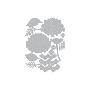 Layered Hydrangea Etched Dies
