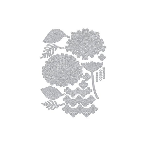 Layered Hydrangea Etched Dies