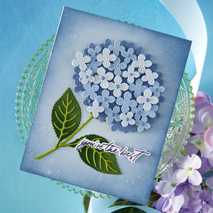 Layered Hydrangea Etched Dies