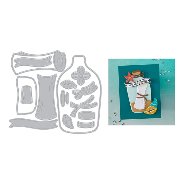 Message in a Bottle Etched Die Set