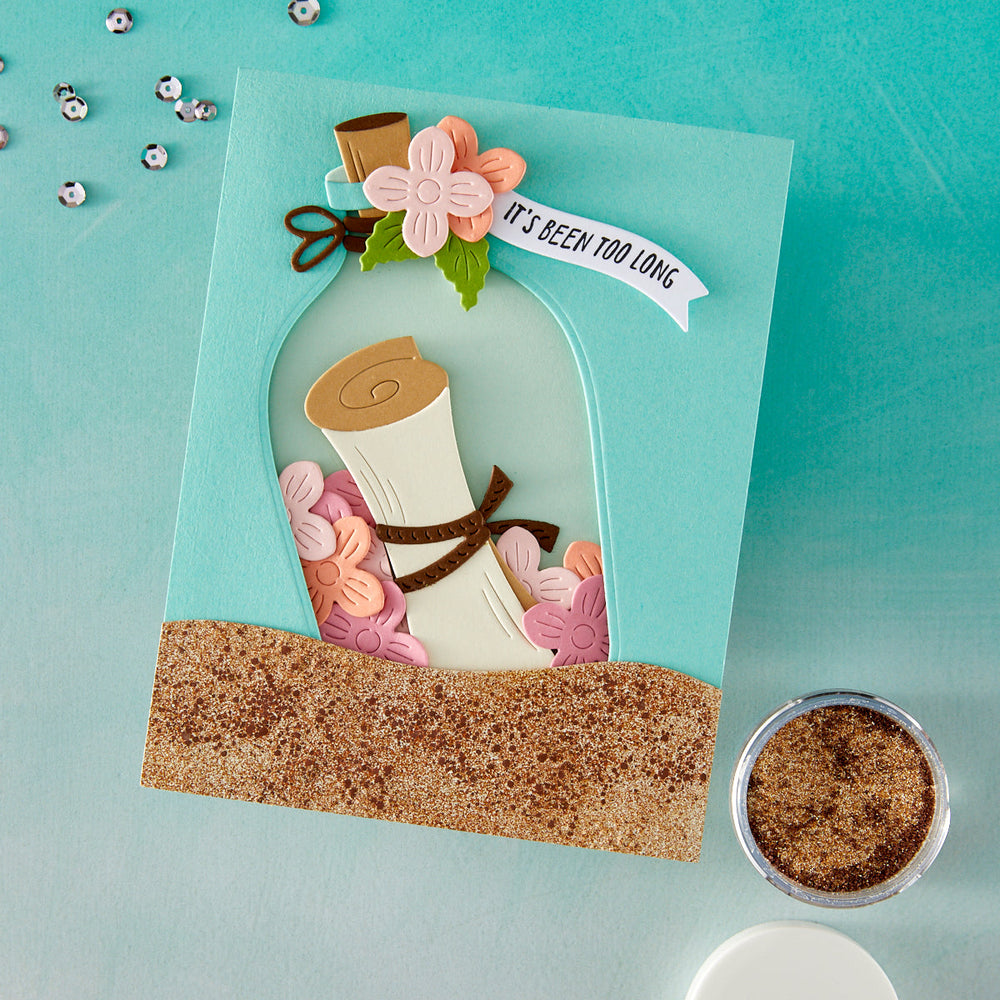 Message in a Bottle Etched Die Set