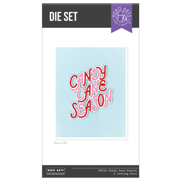 Candy Cane Season Etched Dies