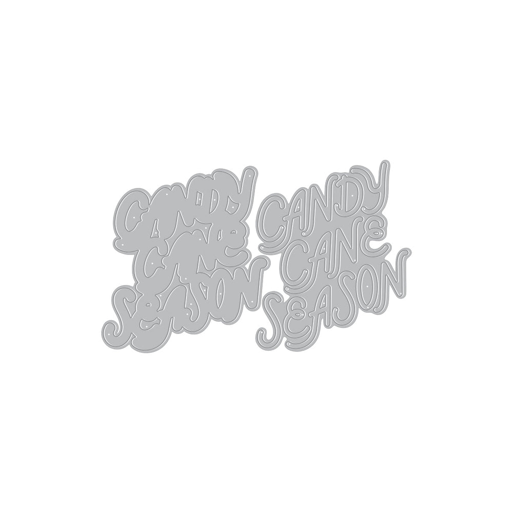 Candy Cane Season Etched Dies