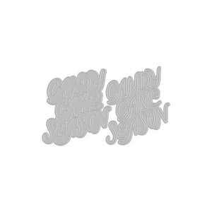 Candy Cane Season Etched Dies