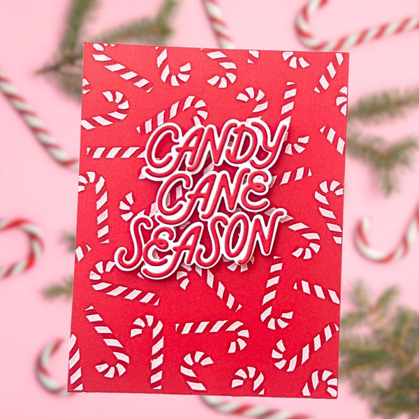 Candy Cane Toss Up Stencils