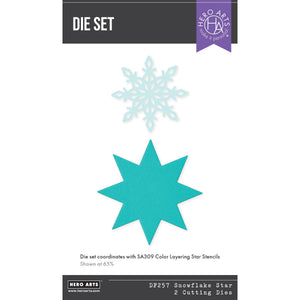Snowflake Star Etched Dies