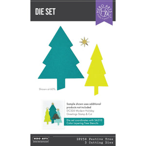 Festive Tree Die Etched Dies