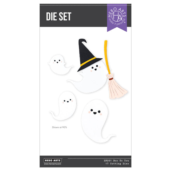 Hero Arts Boo to You Etched Dies from the Hocus Pocus Collection