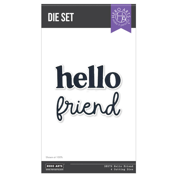Hello Friend Clear Stamp & Die Bundle