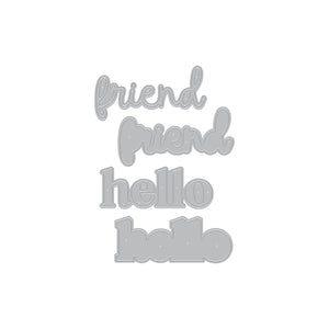 Hello Friend Die Set