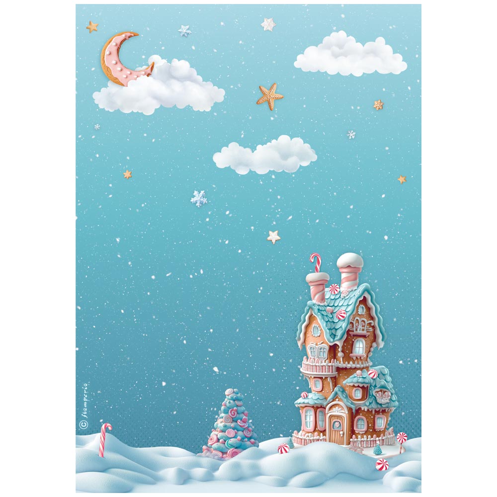 Stamperia Candy Christmas Rice Paper Pack