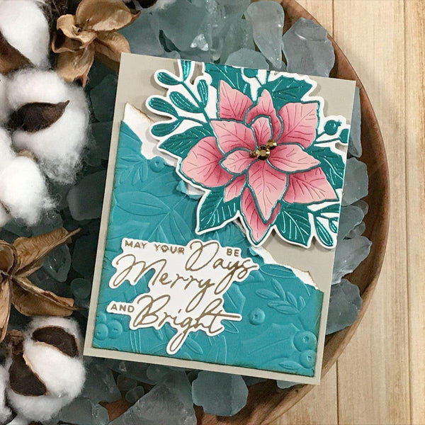 Poinsettia Bloom Etched Dies by Yana Smakula