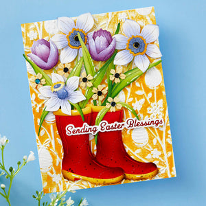 Rainboot Bouquet - Small Die of the Month