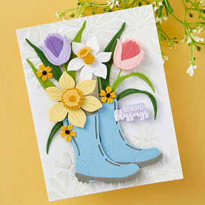 Rainboot Bouquet - Small Die of the Month