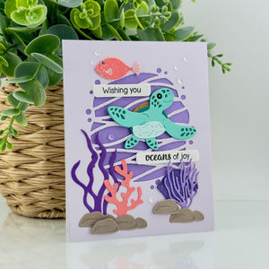 Mahalo Sea Turtle Small Die of the Month - card project 10