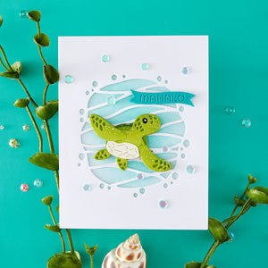 Mahalo Sea Turtle Small Die of the Month - card project 3