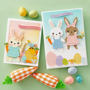 Dancin' Hoppy Bunnies Everywhere -  Large Die of the Month