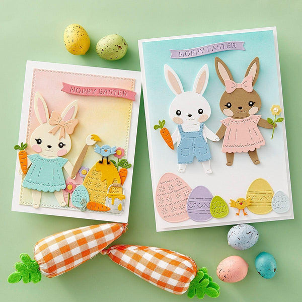Dancin' Hoppy Bunnies Everywhere -  Large Die of the Month