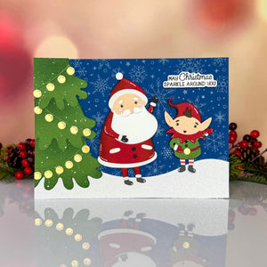 Merry Shuffle Large Die of the Month - card project 14