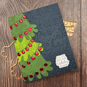 Merry Shuffle Large Die of the Month - card project 16