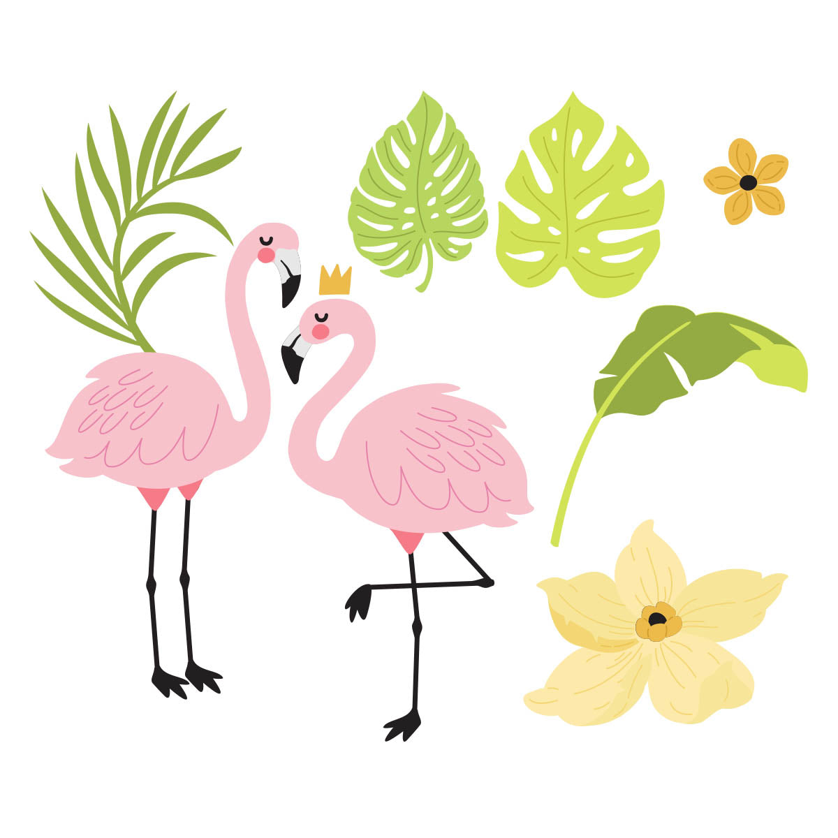 Grand Tropical Flamingos - Large Die of the Month