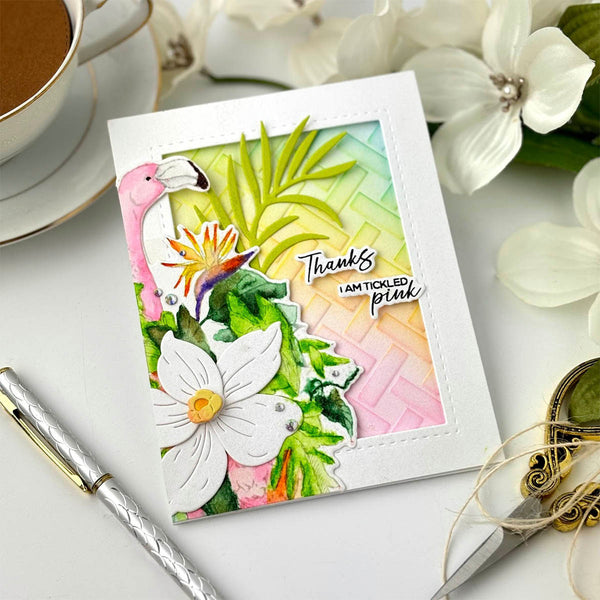 Grand Tropical Flamingos - Large Die of the Month