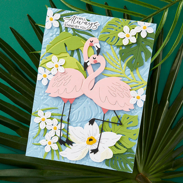 Grand Tropical Flamingos - Large Die of the Month