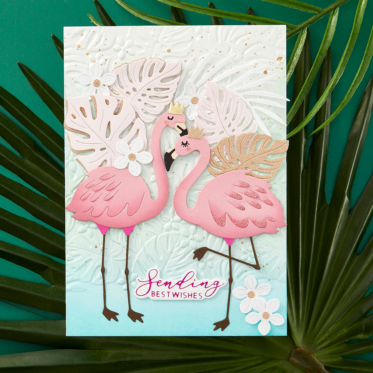 Grand Tropical Flamingos - Large Die of the Month