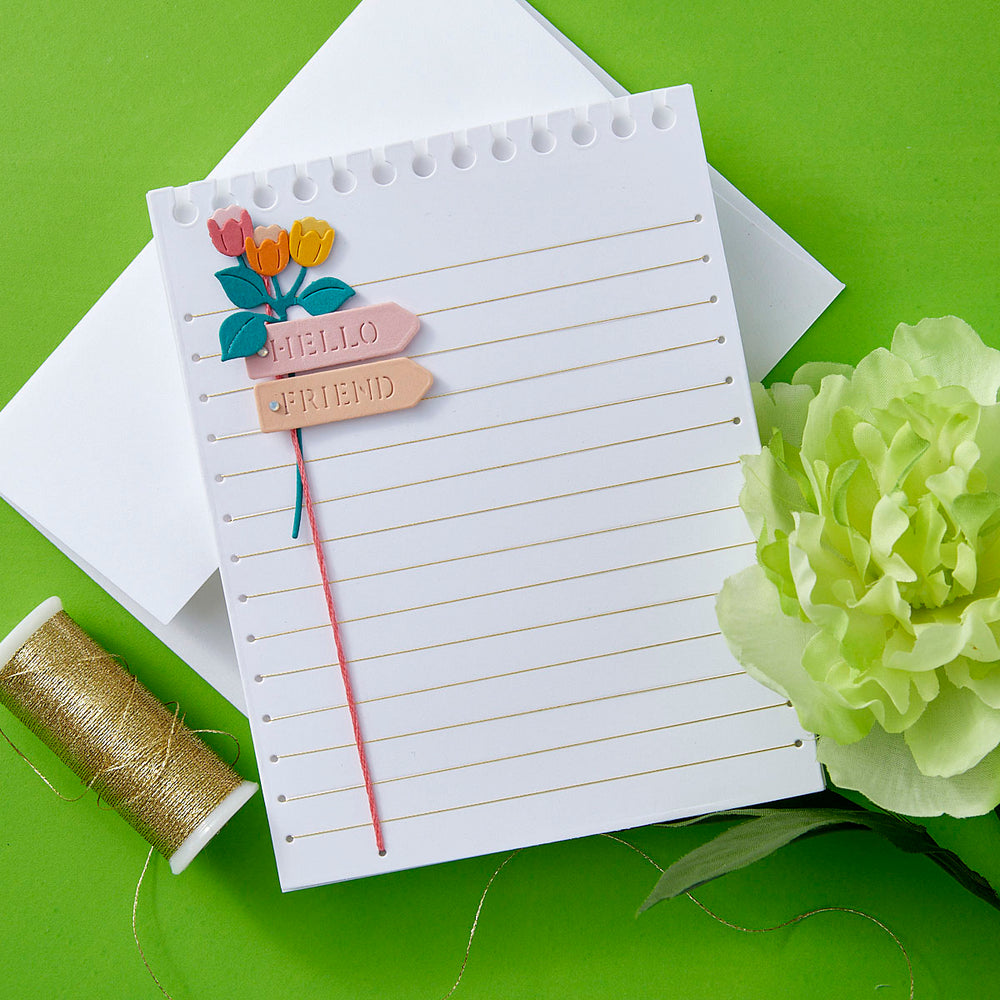 Stitched Taking Notes -  Stitching Die of the Month