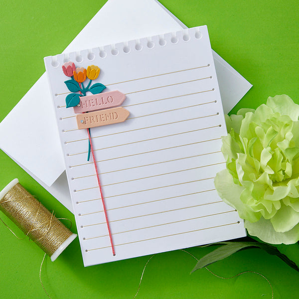 Stitched Taking Notes -  Stitching Die of the Month