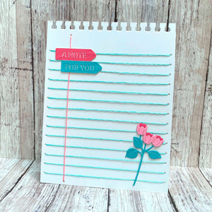 Stitched Taking Notes -  Stitching Die of the Month