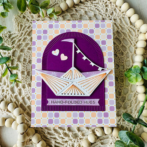 Hand Folded Stitch - Stitching Die of the Month