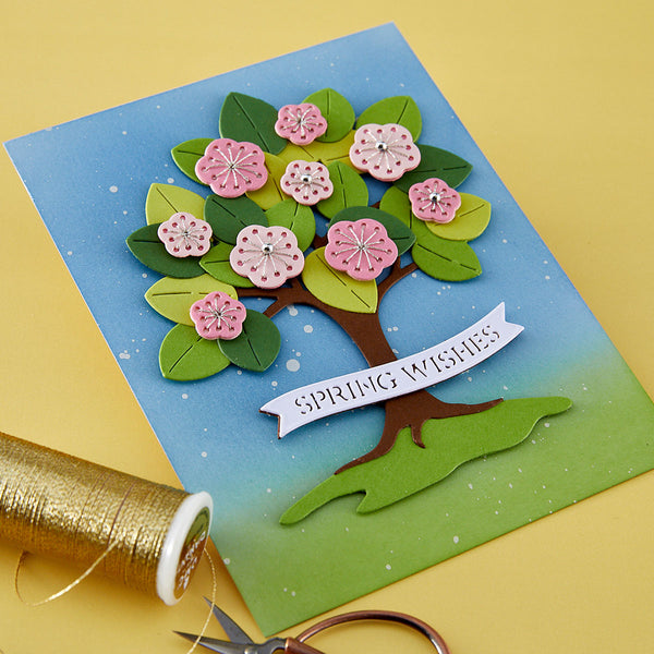 Spring Stitched Tree - Stitching Die of the Month