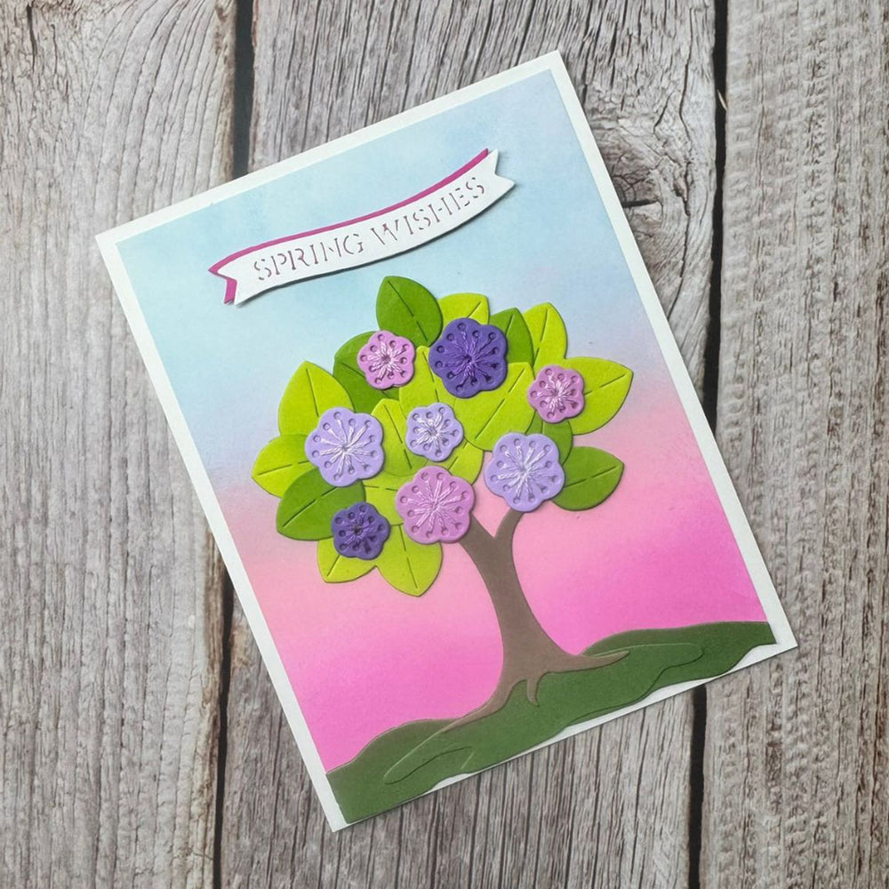 Spring Stitched Tree - Stitching Die of the Month