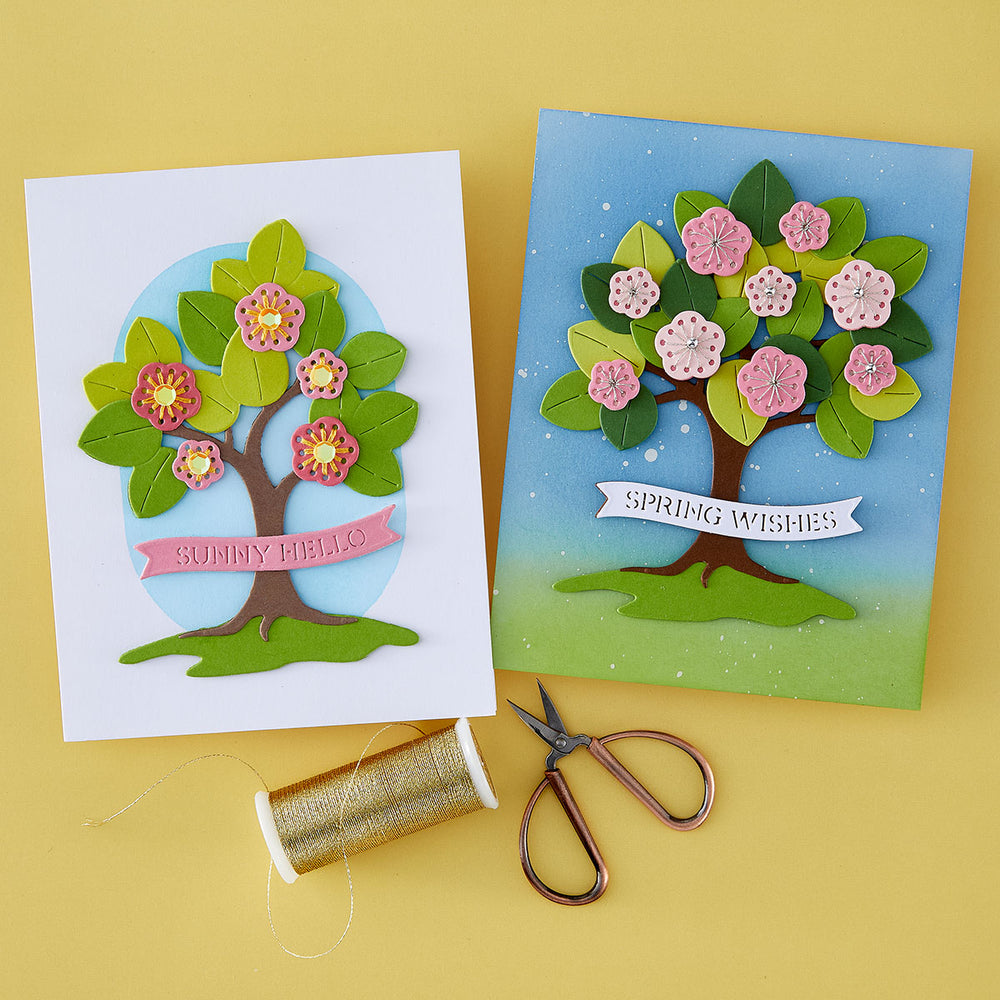 Spring Stitched Tree - Stitching Die of the Month