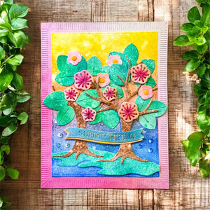 Spring Stitched Tree - Stitching Die of the Month